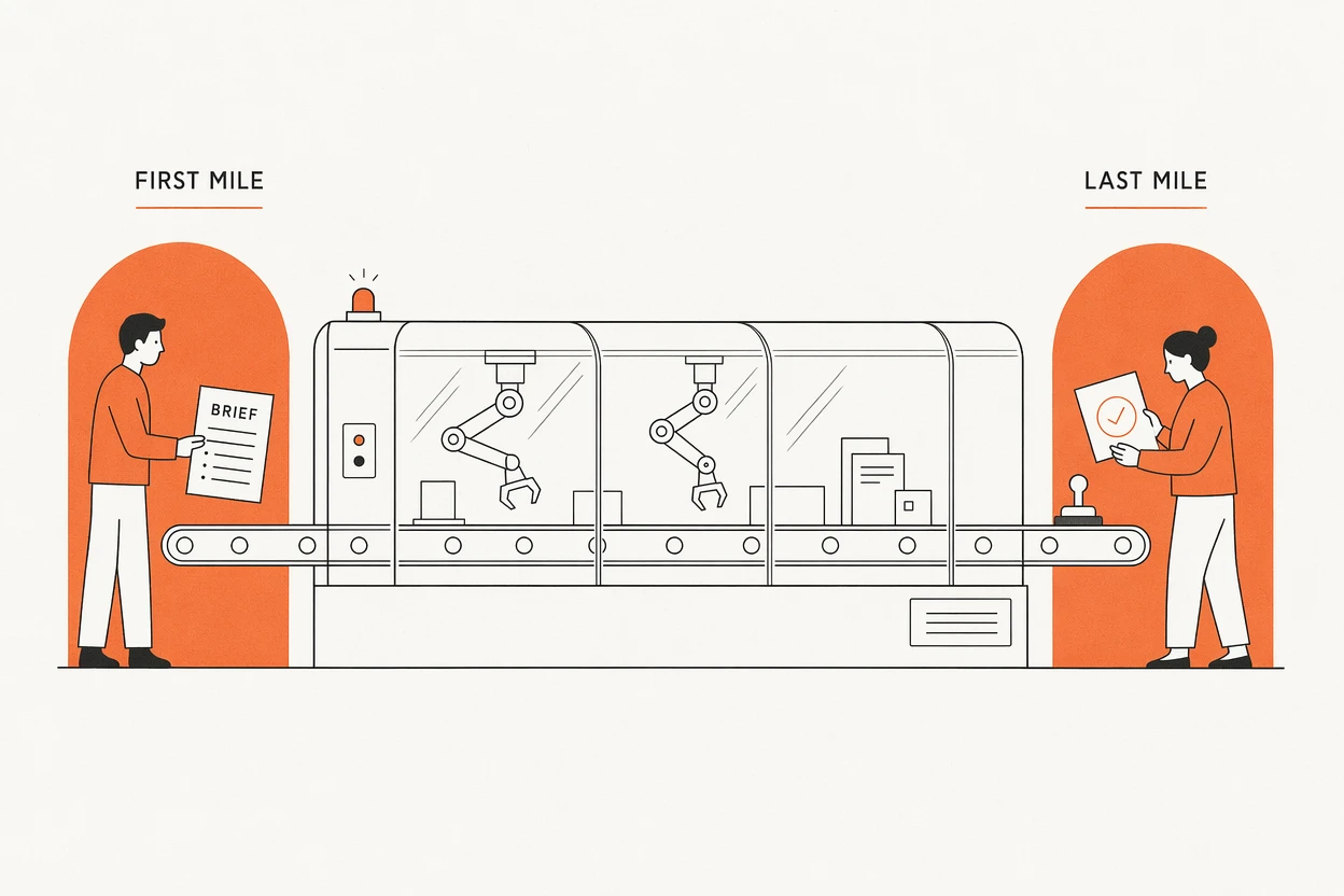Humans hold the first and last mile around the automated middle